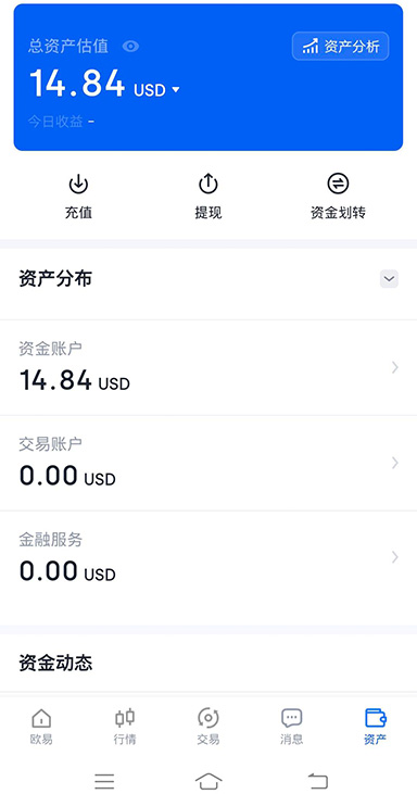 U 本位交易界面